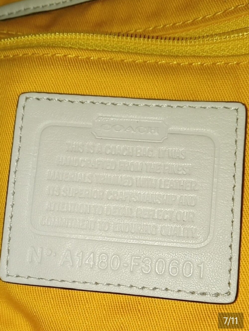 Coach Signature Canvas Crossbody Bag in Khaki/Chalk - Picture 5 of 7